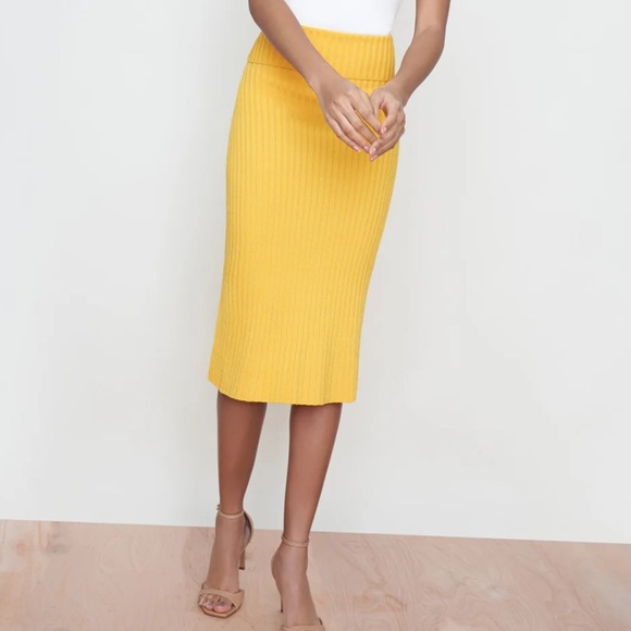 MM Lafeur The York Skirt Tuscan Yellow Size Large - Picture 1 of 7